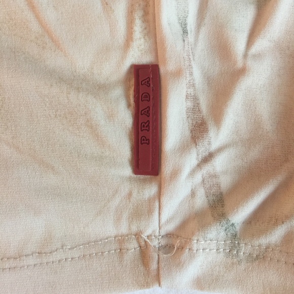 PRADA beige women’s crop top with rose print - Picture 2 of 2